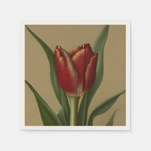 Shabby chic Loely Red Tulip Pappersservett