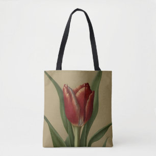 Shabby chic Loely Red Tulip Tygkasse