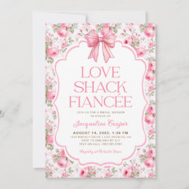 Shabby Chic Love Shack Fiancee Bridal Shower Inbjudningar