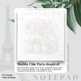 Shabby Chic Paris-Inspirerad Vintage Design Anteck Anteckningsblock