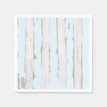 Shabby chic Pastel Blue Rand Napkins