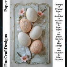 Shabby chic Pastel Påskägg CL8 Skrapbok Papper