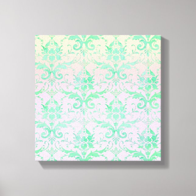 Shabby chic Pastel Sunrise Canvas Wall Art (Framsida)