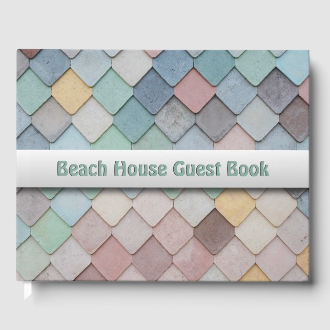 Shabby chic Pastel Tiles Gästböcker (Framsida)