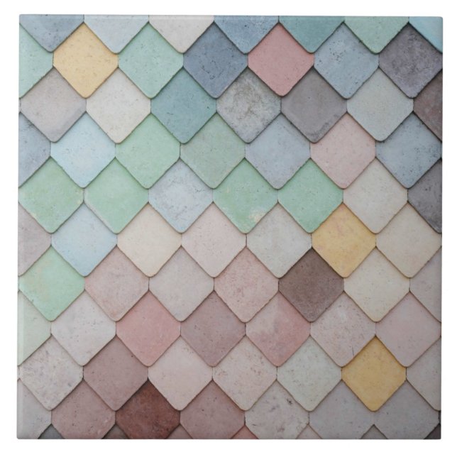 Shabby chic Pastel Tiles Kakelplatta (Framsidan)
