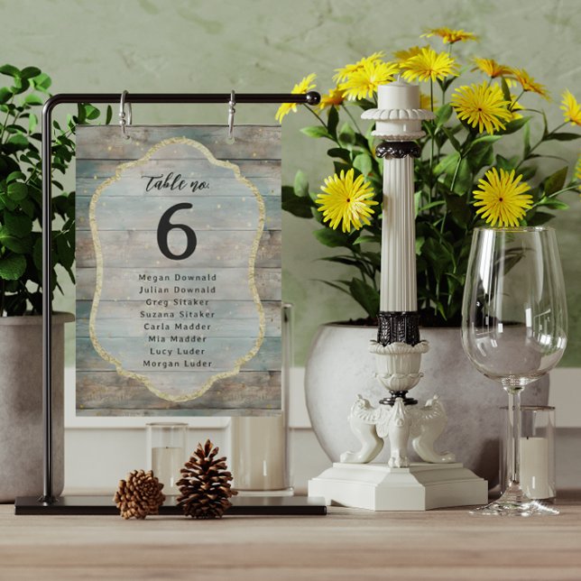 Shabby chic Pastel Wood Bordsnummer (Skapare uppladdad)