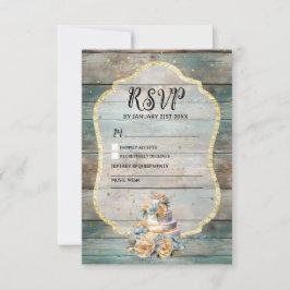 Shabby chic Pastel Wood OSA kort