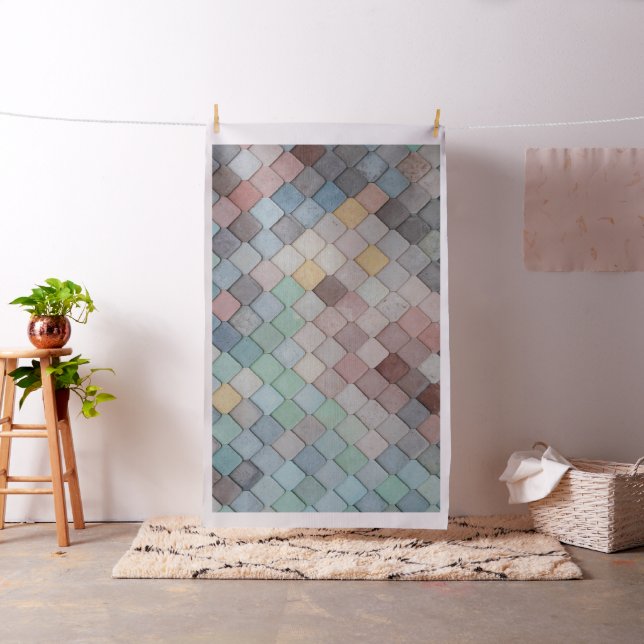 Shabby Chic Pastellplattor Tyg (In Situ)