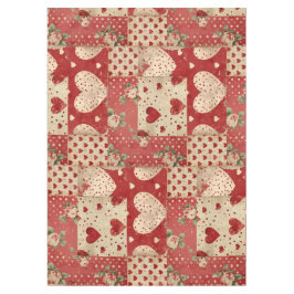 Shabby chic Red Patchwork Mönster