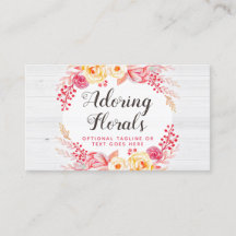 Shabby chic Ro & Rustic Wood  Rosa Blommigt