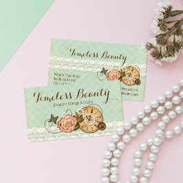 Shabby chic Ro & Rustik Vintage Juvelry Boutique Visitkort