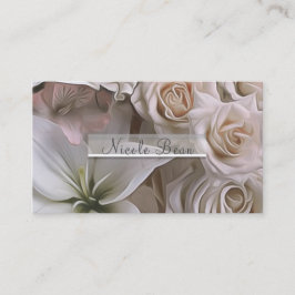 Shabby Chic Ros Blommig Bröllopsdusch Elegant Visitkort
