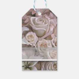 Shabby Chic Rosa Blommig Bröllopsdusch Anpassad Fö Presentetikett