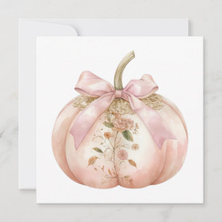 Shabby Chic Rosa Blommig Pumpa Coquette Höst Inbjudningar