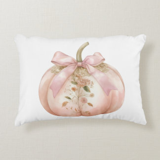Shabby Chic Rosa Blommig Pumpa Coquette Höst Prydnadskudde