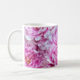 Shabby chic Rosa Pastel Rosa Peonies Kaffemugg