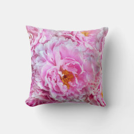 Shabby chic Rosa Pastel Rosa Peonies Kudde