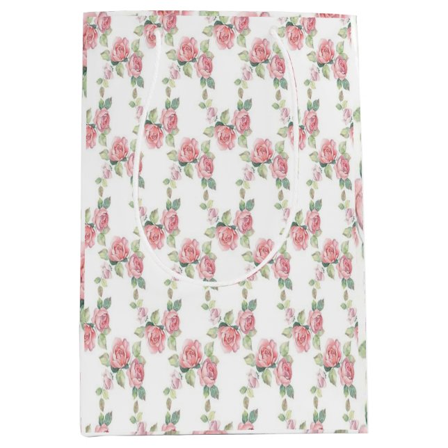 Shabby Chic Rosa Ros Blommig (Framsidan)