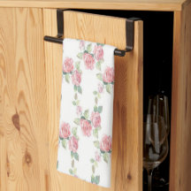 Shabby Chic Rosa Ros Blommig