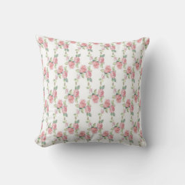 Shabby chic Rosa ros Blommigt Kudde