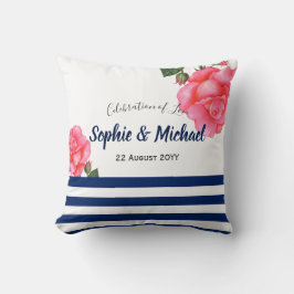 Shabby chic Rosa ros Polka dots Kudde