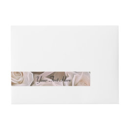 Shabby Chic Rose Blommig Elegant Inbjudan Anpassad Etikettband
