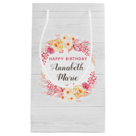 Shabby chic Rustic Blommigt Ro Grattis på födelsed