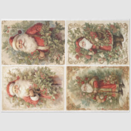 Shabby chic Santa 4 Square