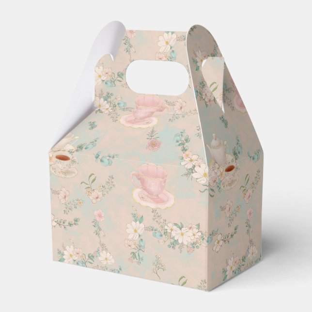 Shabby Chic Te-fest Presentaskar (Framsidan Sidan)