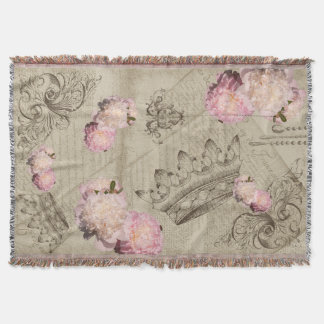 Shabby chic - Throw Blanket Filt
