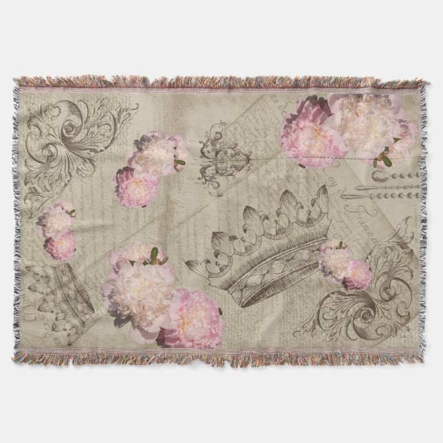 Shabby chic - Throw Blanket Filt (Framsidan)