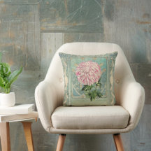 Shabby chic Turcos Rosa Blommigt Chrystanthemum