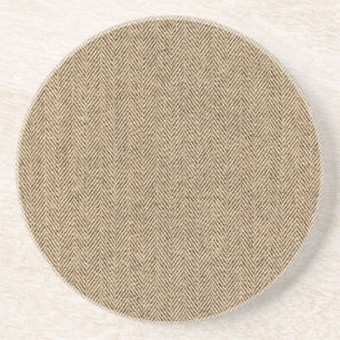 Shabby chic Tweed Rustic Burlap Fabric Struktur Underlägg