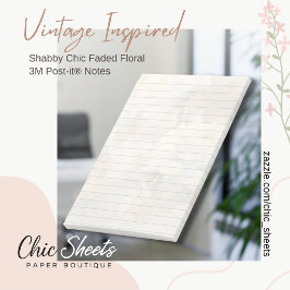 Shabby Chic Urblekst Blommönster 3M Post-it® Notes Post-it Block