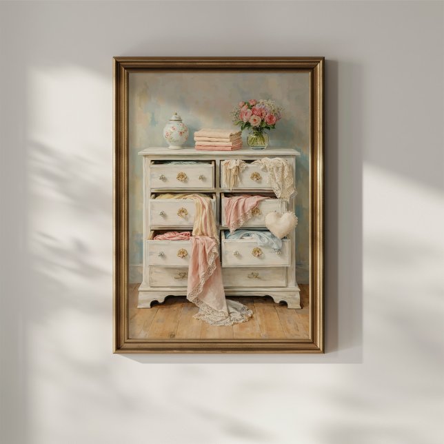 Shabby Chic Vintage Byrå Poster (Skapare uppladdad)