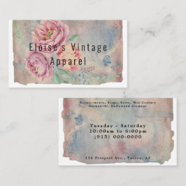 Shabby chic Vintage Paris Stil Affärskort Visitkort