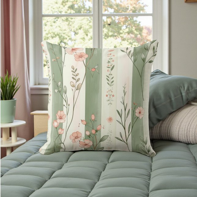 Shabby Chic Watercolor Kudde (Skapare uppladdad)