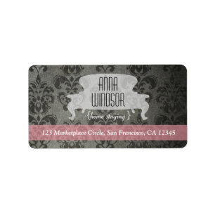 Shabby chicadressetiketter adressetikett