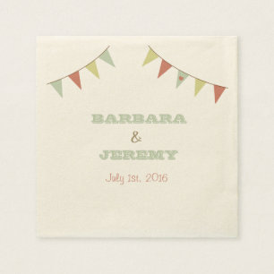 Shabby chicBuntingservetter Pappersservett