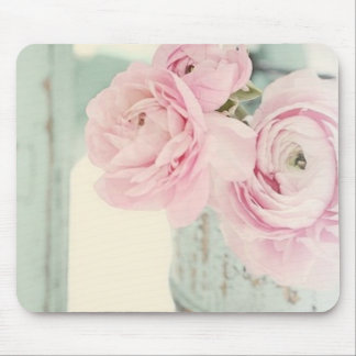 Shabby chickanna av rosa blommor musmatta