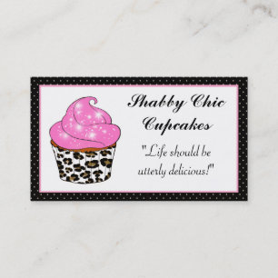 Shabby chicmuffinvisitkortar visitkort