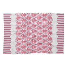 Shabby chicro & blåttdamast & randar