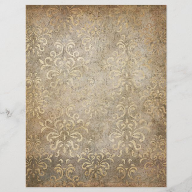 Shabby Damask Vintage Ephemera (Framsida)