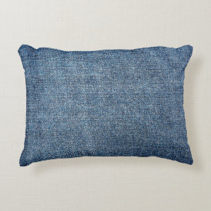 Shabby denim struktur för bakgrundsinformation. Bl Prydnadskudde