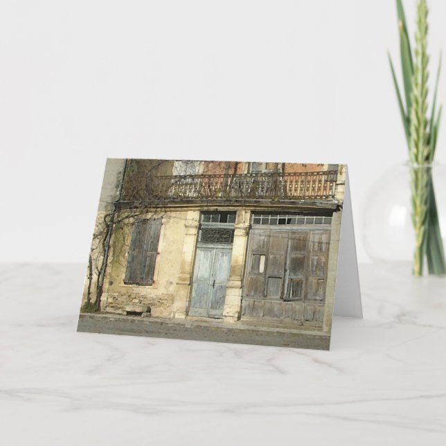 Shabby-Franskens födelsedagskort Kort (Framsida)