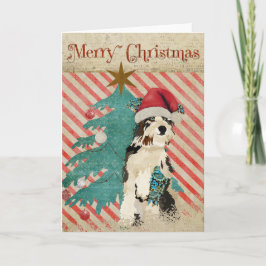Shabby Hund julkort Helgkort