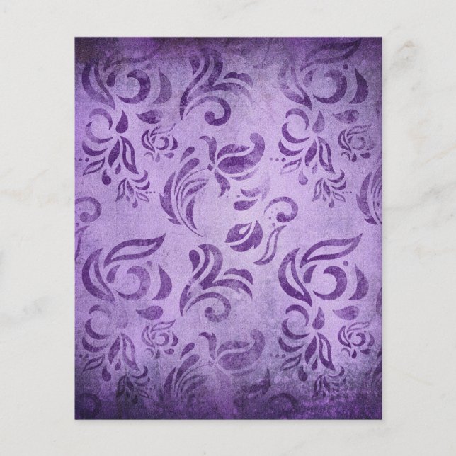 Shabby Lila Scrapbook Papper (Framsida)