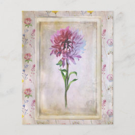 Shabby Lila Wildblomskrapbok Papper