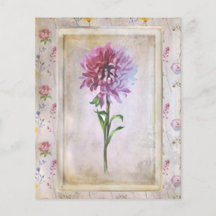 Shabby Lila Wildblomskrapbok Papper