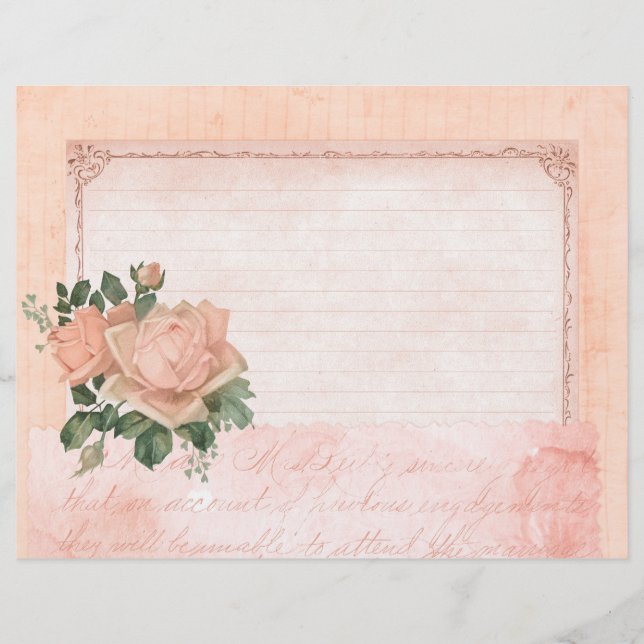 Shabby Ro Collage Scrapbook Papper (Framsida)